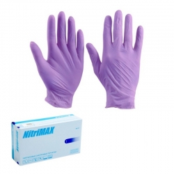 Перчатки нитриловые неопудренные  XS (100шт/уп) (10 упак/кор)